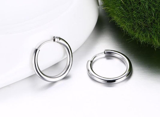 Stainless Steel Hoop Earrings