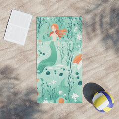 Mermaid Undersea Beach Towel