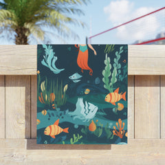 Mermaid Undersea Beach Towel