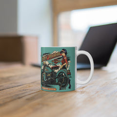 Harley Motorcycle Retro Art Mug