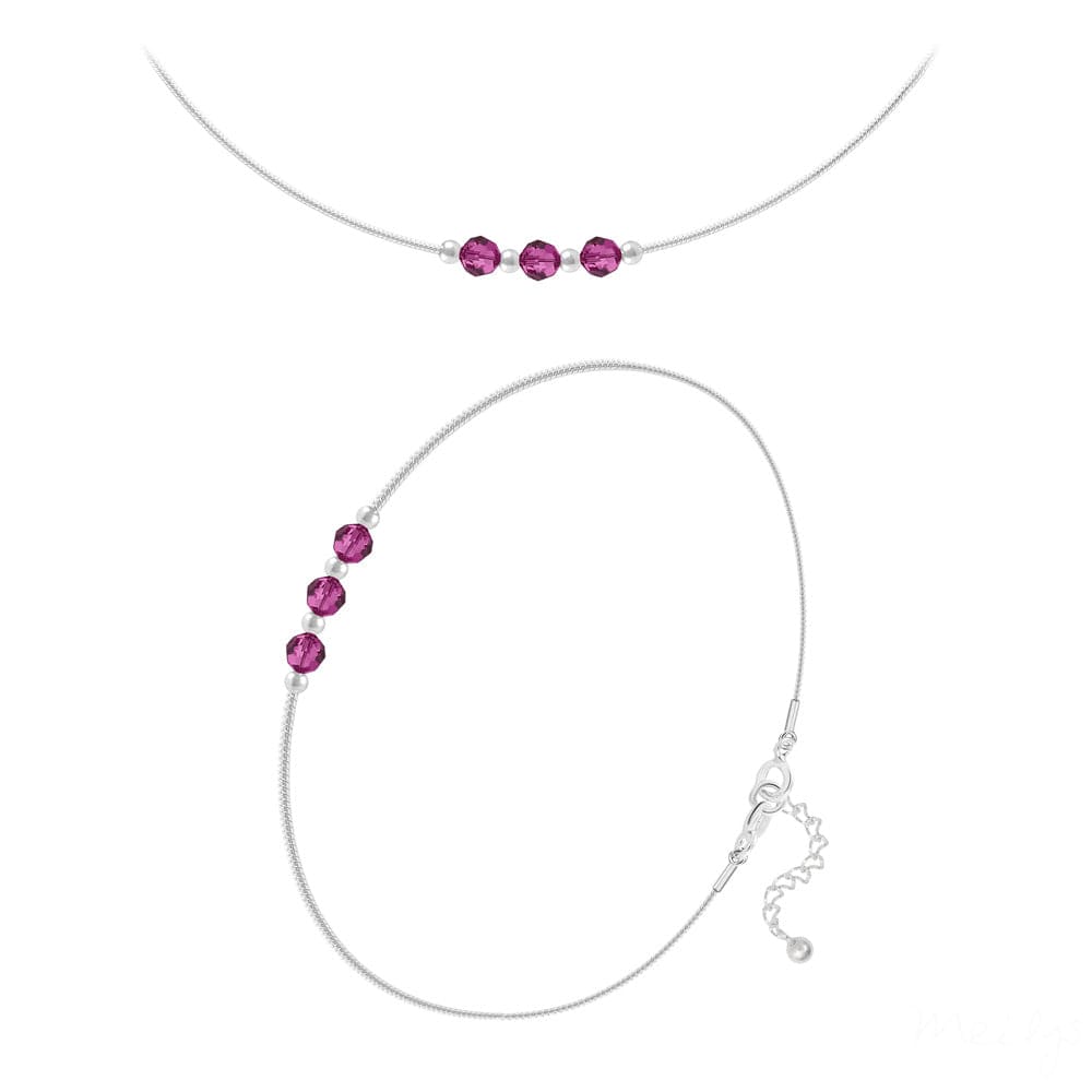 Fuchsia Red Fine Jewellery Set