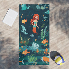 Mermaid Undersea Beach Towel