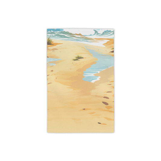 Footprints To Ocean Beach Towel