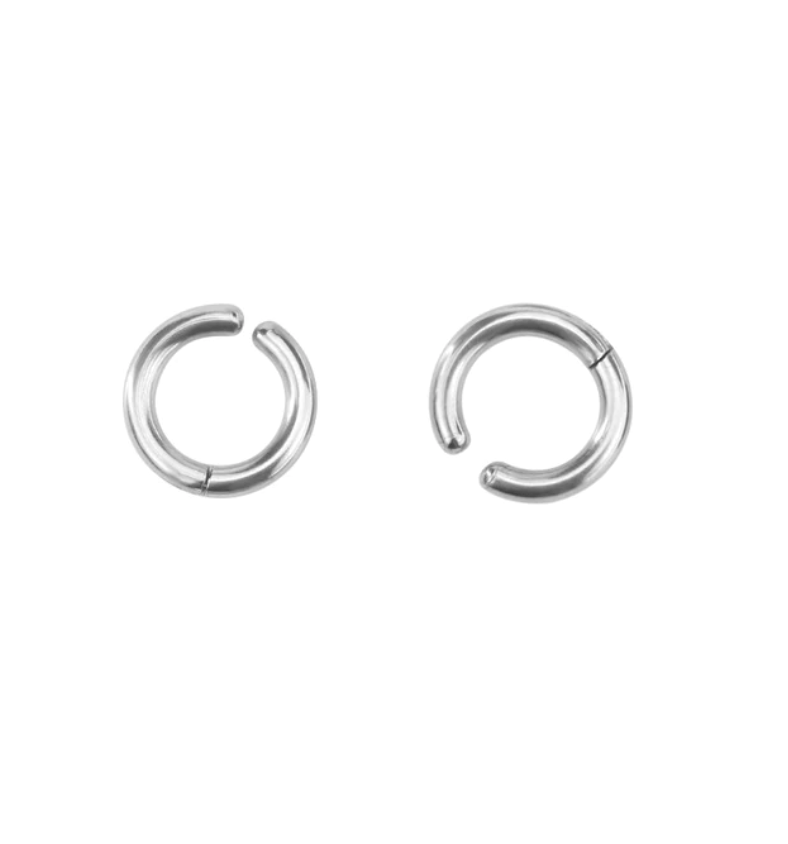 fake circle earrings