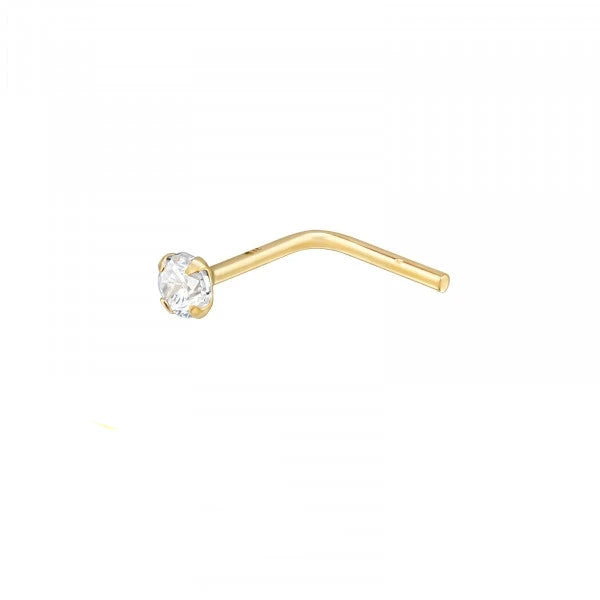 Gold Nose Stud - 2mm