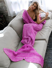 Mermaid Tail Blanket Pink