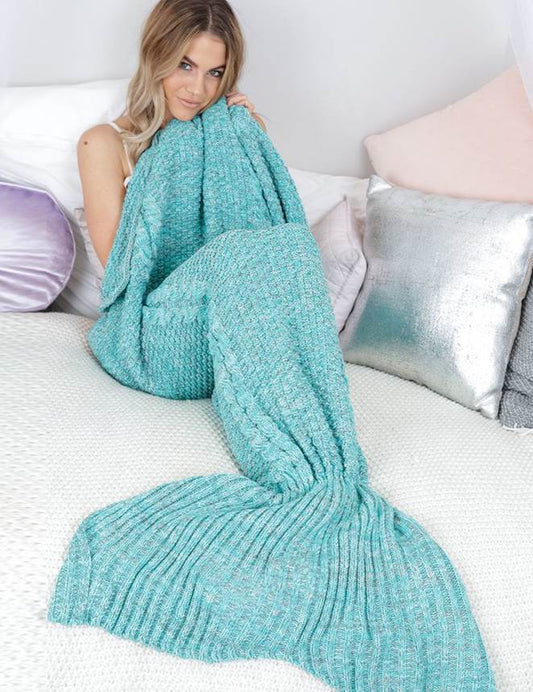 Mermaid Tail Blanket Green