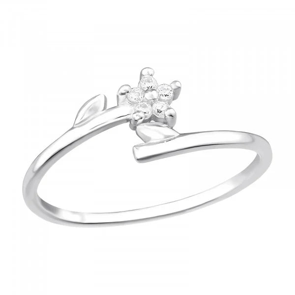 Sterling Silver Flower Ring