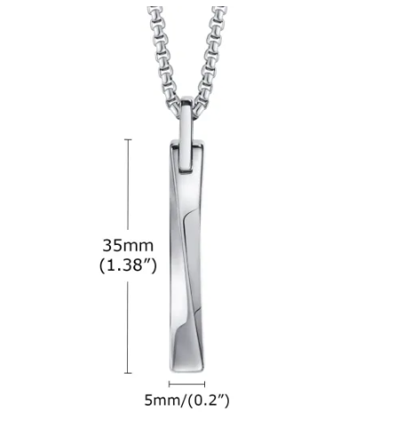 Tungsten Necklace for Men