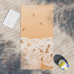 Footprints Beach Towel