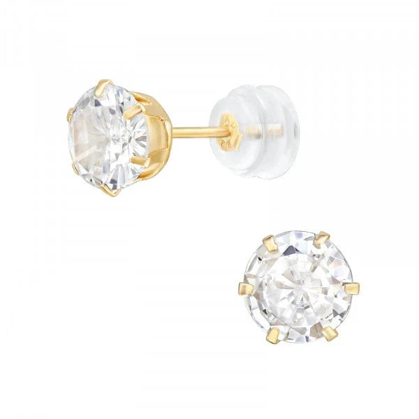 Round Gold Earrings
