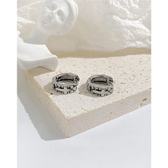 Mens Cross Hoop Earrings