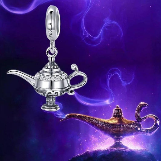 Silver Magic Lamp Charm