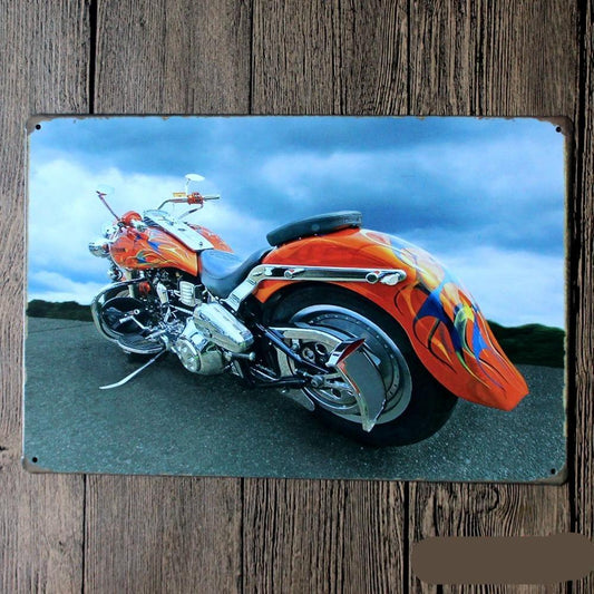 Vintage Motorcycle Poster