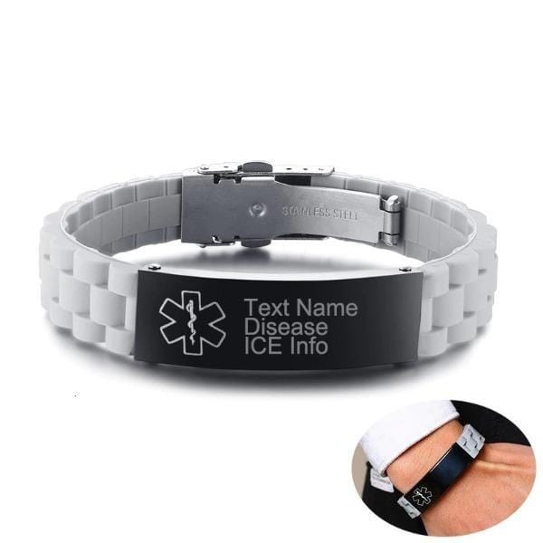  Medical Alert ID Bracelets 