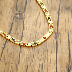 Genuine Titanium Gold Necklace