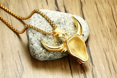 Gold Bull  Necklace