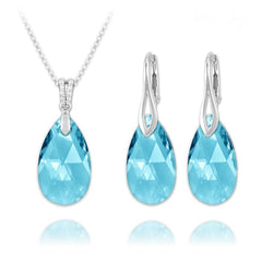 Pear Silver Fine Jewellery Set