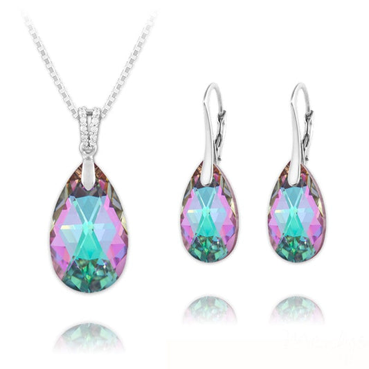 Pear Fine Silver Jewellery Set