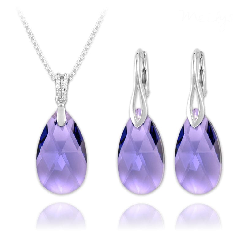 Tanzanite Silver Jewellery Set