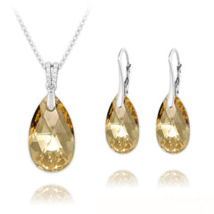 Golden Fine Silver Jewellery Set