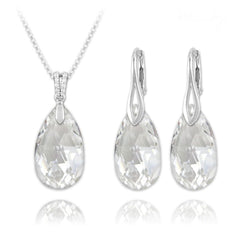 Pear Silver Jewellery Set