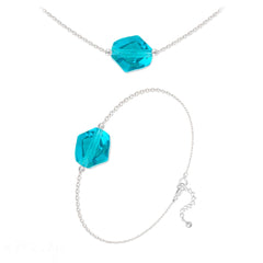 Indicolite Choker & Bracelet Fine Jewellery Set