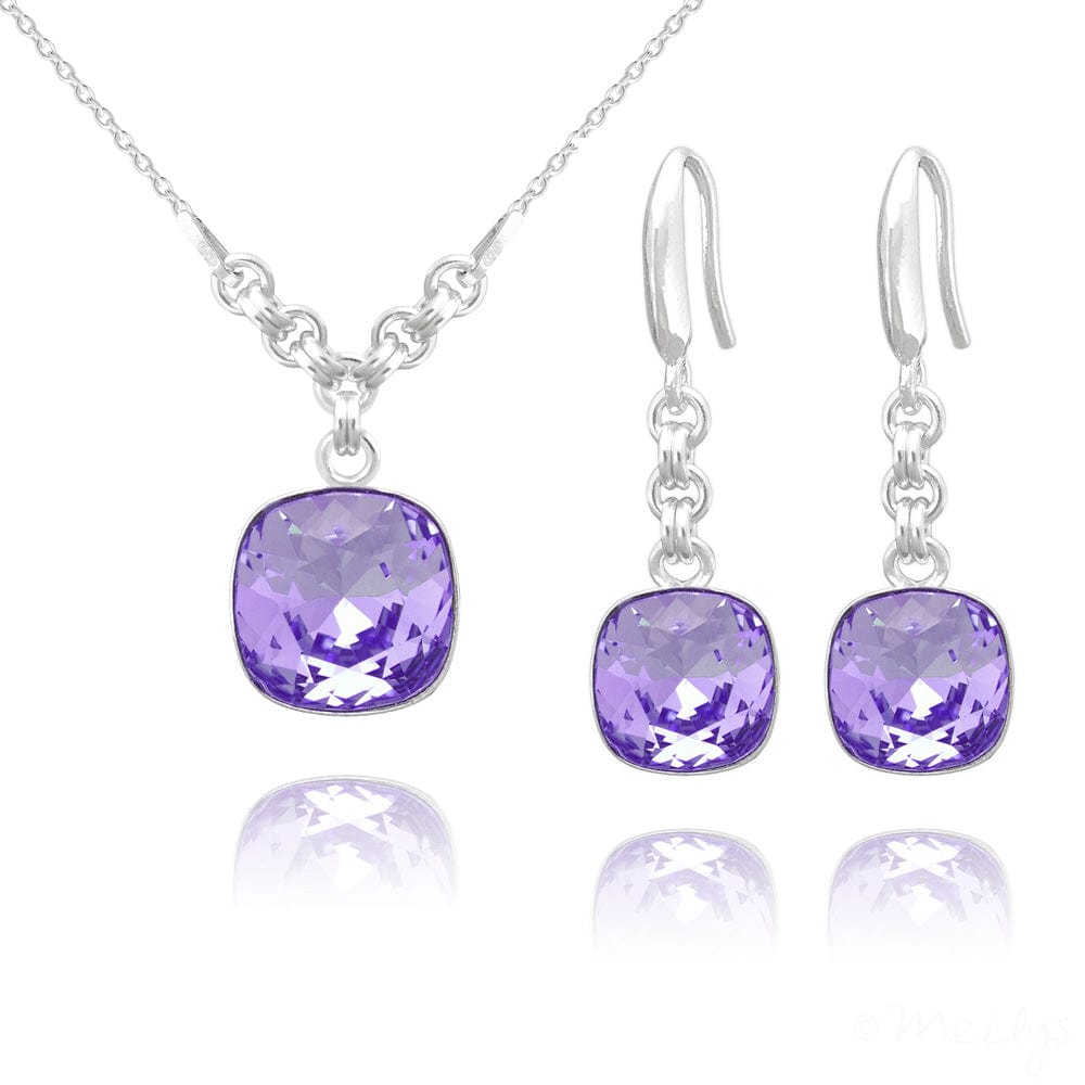 Luxury Tanzanite Earrings & Necklace Jewellery Set