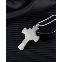 Steel Crucifix Cross Pendant