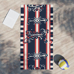 Nautical Theme Beach Towel