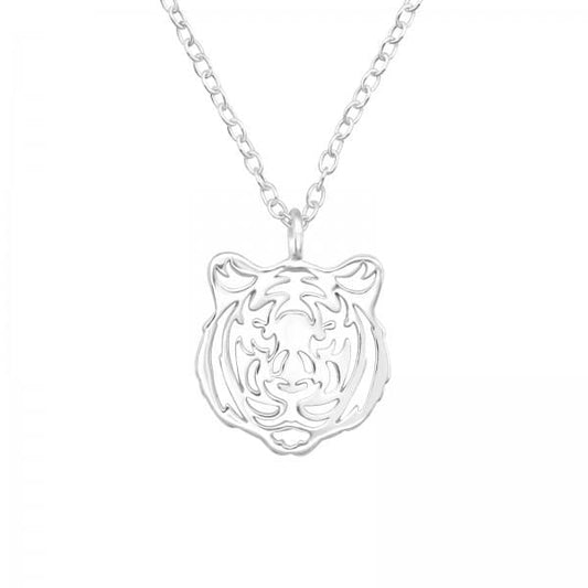 Silver Tiger Necklace