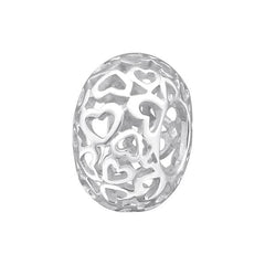 Silver Filigree Charm Bead