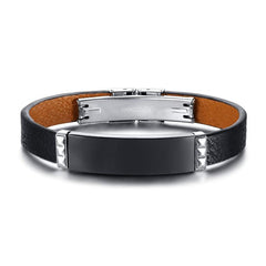 Personalize Leather Bracelet for Men