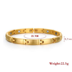 Womens Gold  Magnetic Therapy Bracelets