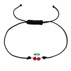 Kids Silver Cherry Bracelet