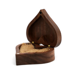 Wooden Heart  Ring Box