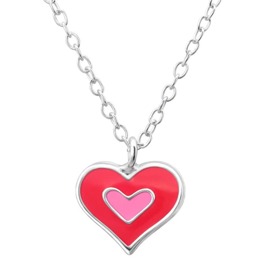 Children's Sterling Silver Heart Necklace