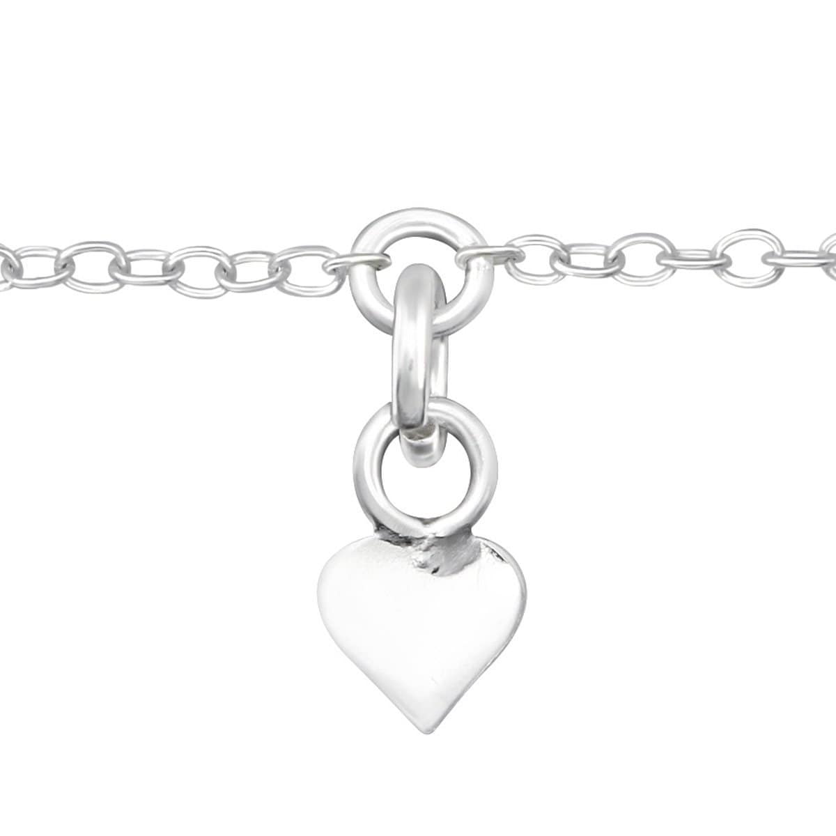 Kid's Sterling Silver Heart Bracelet