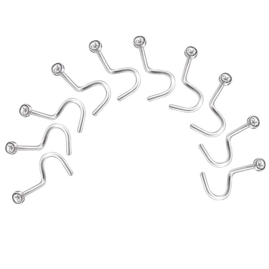 10 X Round Nose Stud Body jewellery 2 mm