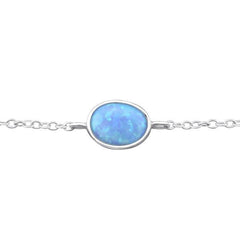 Silver Opal Bracelet