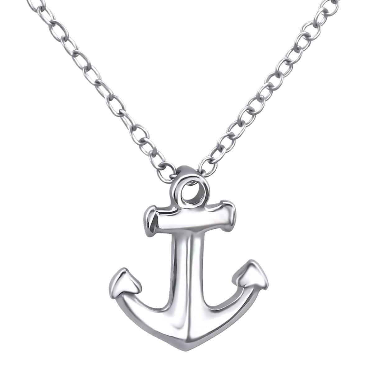 Silver Anchor Necklace