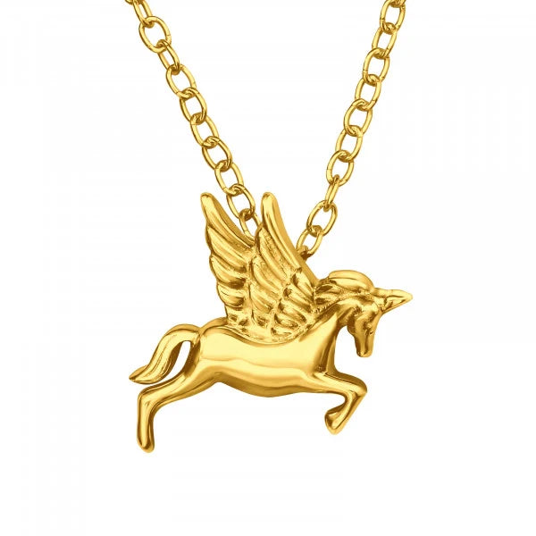 Gold Unicorn Necklace