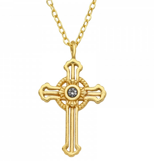 Gold Cross Necklace