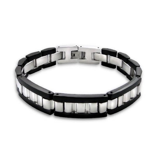 Two Tone Men's 22 CM Steel Bracelet