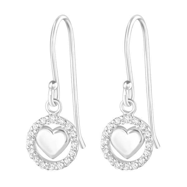 Silver Heart Earrings