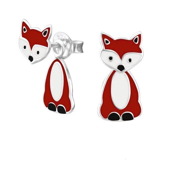 Kids’ Silver Fox Colorful Ear Studs