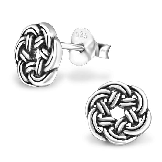 Sterling Silver Celtic Stud Earrings