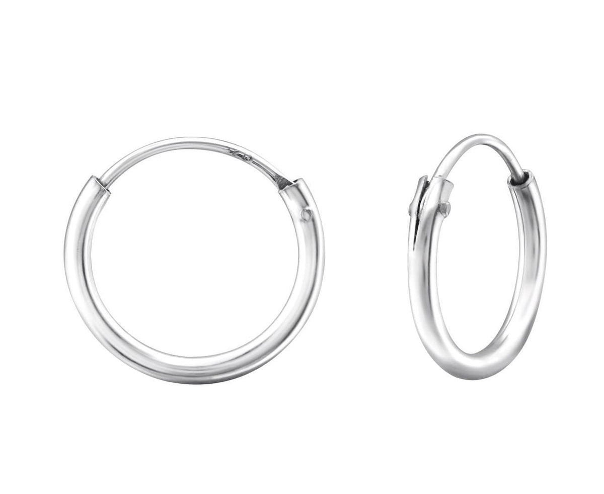 Sterling Silver 12mm Ear Hoops