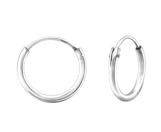 Sterling Silver 12mm Ear Hoops