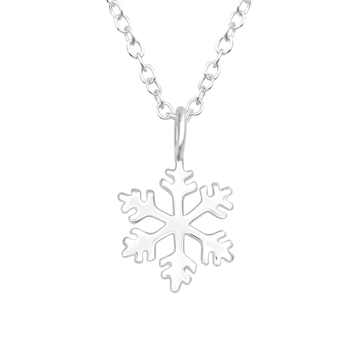 kids silver Snowflake Necklace